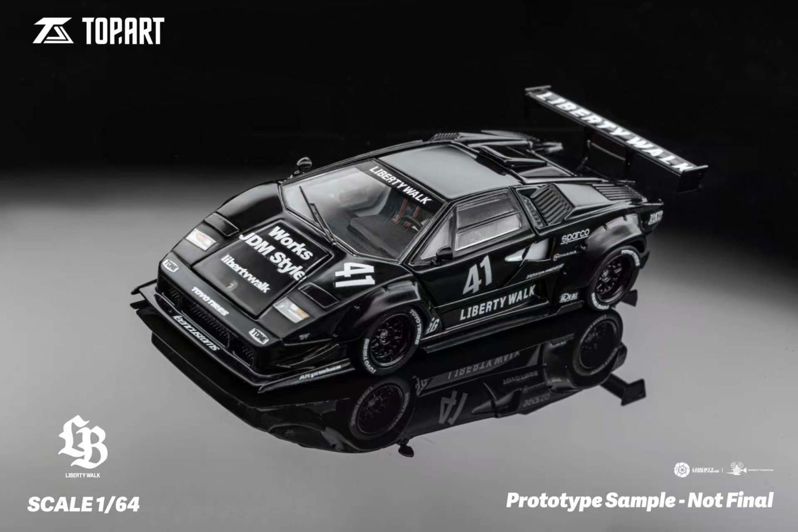 Preorder] TOPART 1:64 LBWK Lamborghini Countach TAO640002