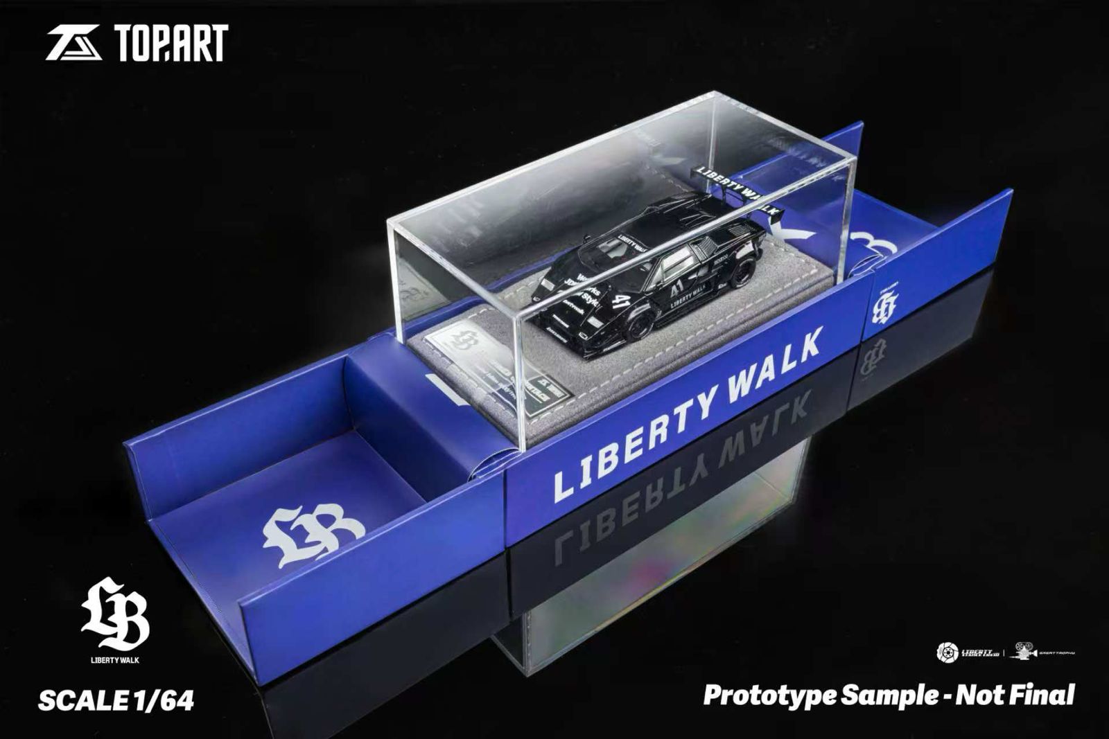 TopArt モデル 1/64 ランボルギーニ カウンタック LBWK - メルカリ