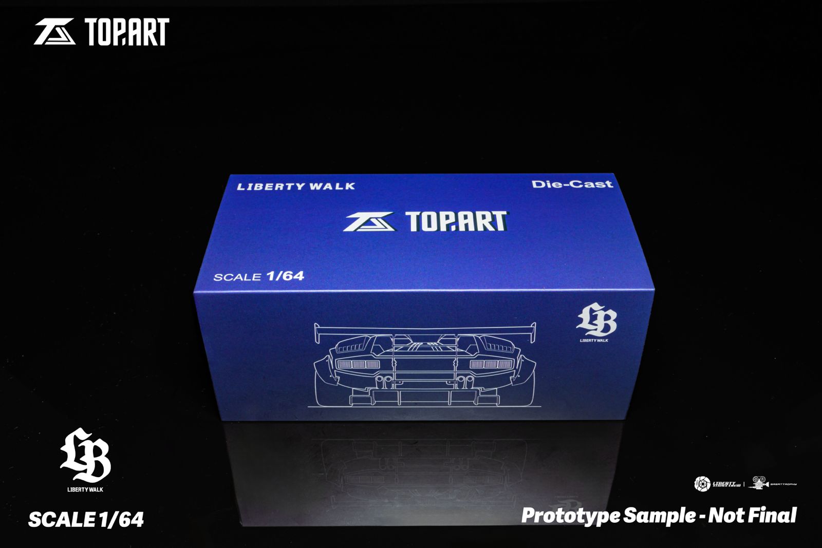 TopArt モデル 1/64 ランボルギーニ カウンタック LBWK - メルカリ