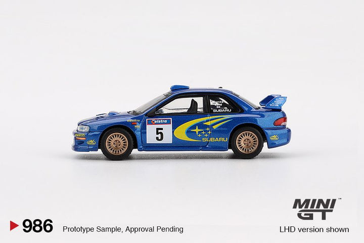 [Preorder] Mini GT 1:64 Subaru Impreza WRC99 – #5, Richard Burns / Robert Reid – Winner, 1999 Rally Australia – Australia Exclusive MGT00986