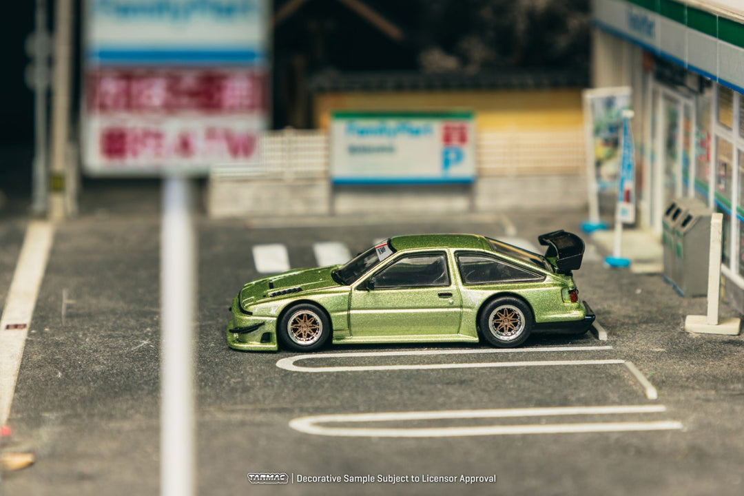 [Preorder] Tarmac Works 1:64 Toyota Sprinter Trueno AE86 Widebody Green T64G-060-GR