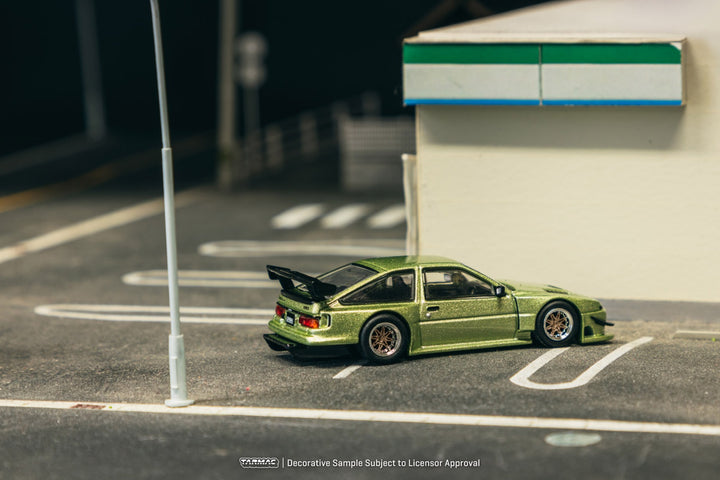 [Preorder] Tarmac Works 1:64 Toyota Sprinter Trueno AE86 Widebody Green T64G-060-GR