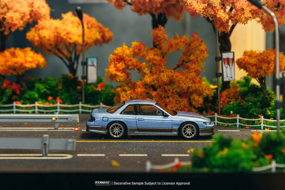 [Preorder] Tarmac Works 1:64 VERTEX Nissan Silvia (S13) Blue / Grey T64G-025-PU