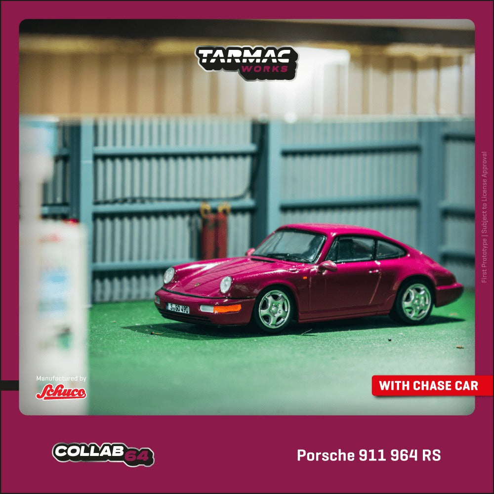 [Preorder] Tarmac Works1:64 Porsche 911 964 RS Ruby Star T64S-017-RS