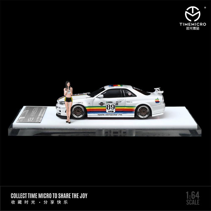 TimeMicro 1:64 Nissan GTR34 Red Bull / White Apple (4 Versions)