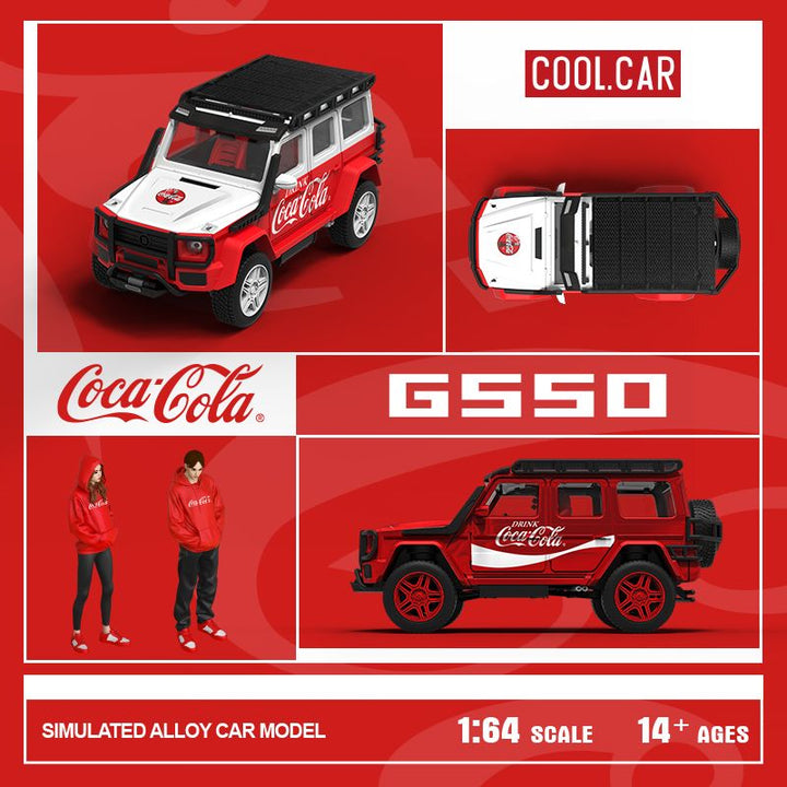 [Preorder] Cool Car 1:64 Mercedes-Benz Brabus G550 Coca-Cola Livery (4 Version)