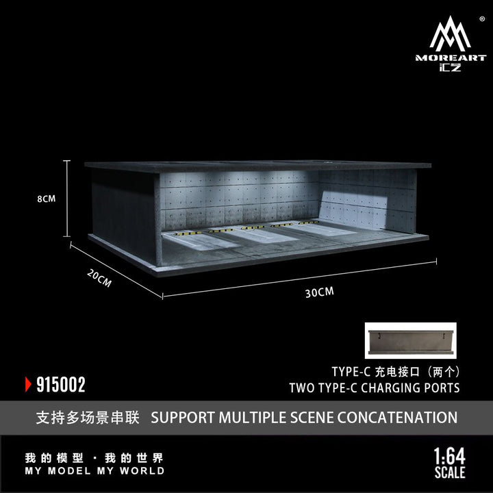 [Preorder] MoreArt 1:64 UNDERGROUND PARKING GARAGE SCENE 02 MO915002