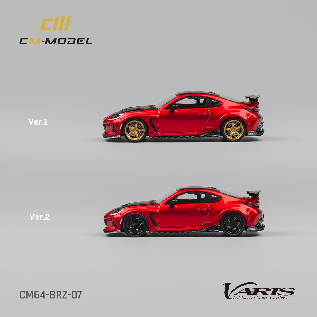 [Preorder] CM Model 1:64 Subaru BRZ Varis Widebody Metallic Red - CM64-BRZ-07