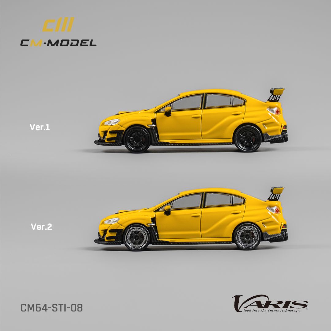 [Preorder] CM Model 1:64 SUBARU STI Varis Widebody 1.0 Yellow CM64-STI-08