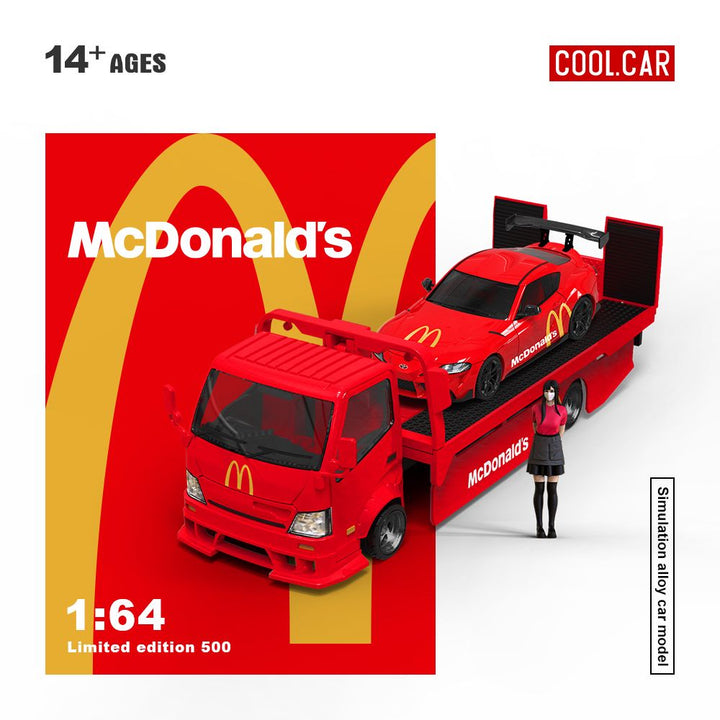[Preorder] Cool Car 1:64 Toyota Supra A90, Tow Truck McDonald's livery (3 Versions)