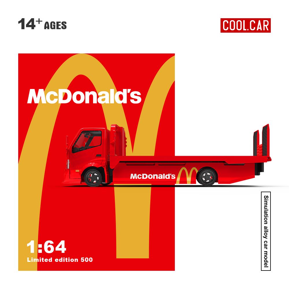 [Preorder] Cool Car 1:64 Toyota Supra A90, Tow Truck McDonald's livery (3 Versions)