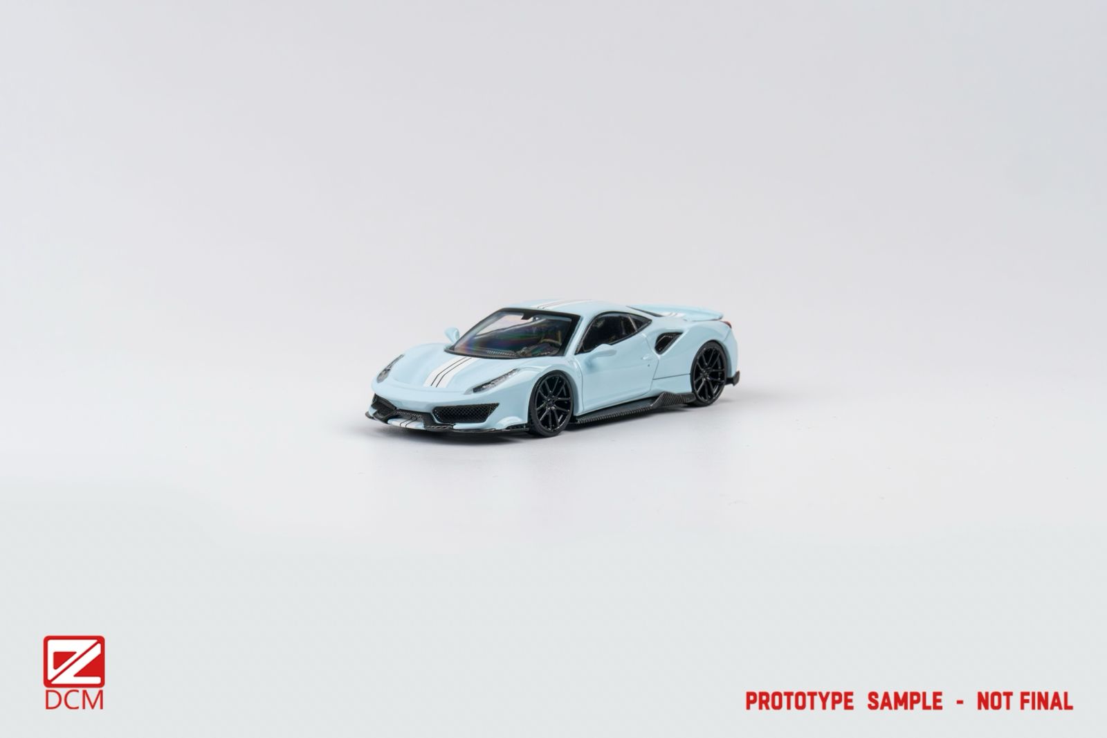 U2 1/64 フェラーリ488ピスタ　novitec グレー U2 1/64 フェラーリ488ピスタ novitec グレー U2 1:64 Baby Blue
