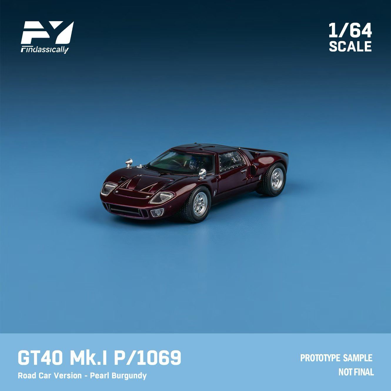 1/64 フォード GT40 ミニカー Preorder] Finclassically 1:64 Ford GT40 MK.I (2 Colors) – Horizon