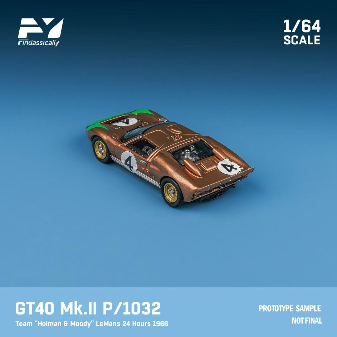 [Preorder] Finclassically 1:64 Ford GT40 MK.II 1966 LeMans 24H (2 Versions)