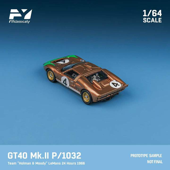 [Preorder] Finclassically 1:64 Ford GT40 MK.II 1966 LeMans 24H (2 Versions)