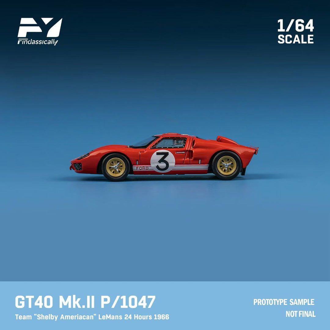 [Preorder] Finclassically 1:64 Ford GT40 MK.II 1966 LeMans 24H (2 Versions)