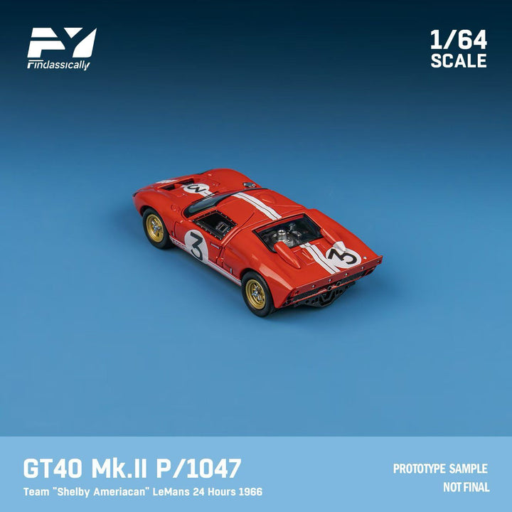 [Preorder] Finclassically 1:64 Ford GT40 MK.II 1966 LeMans 24H (2 Versions)