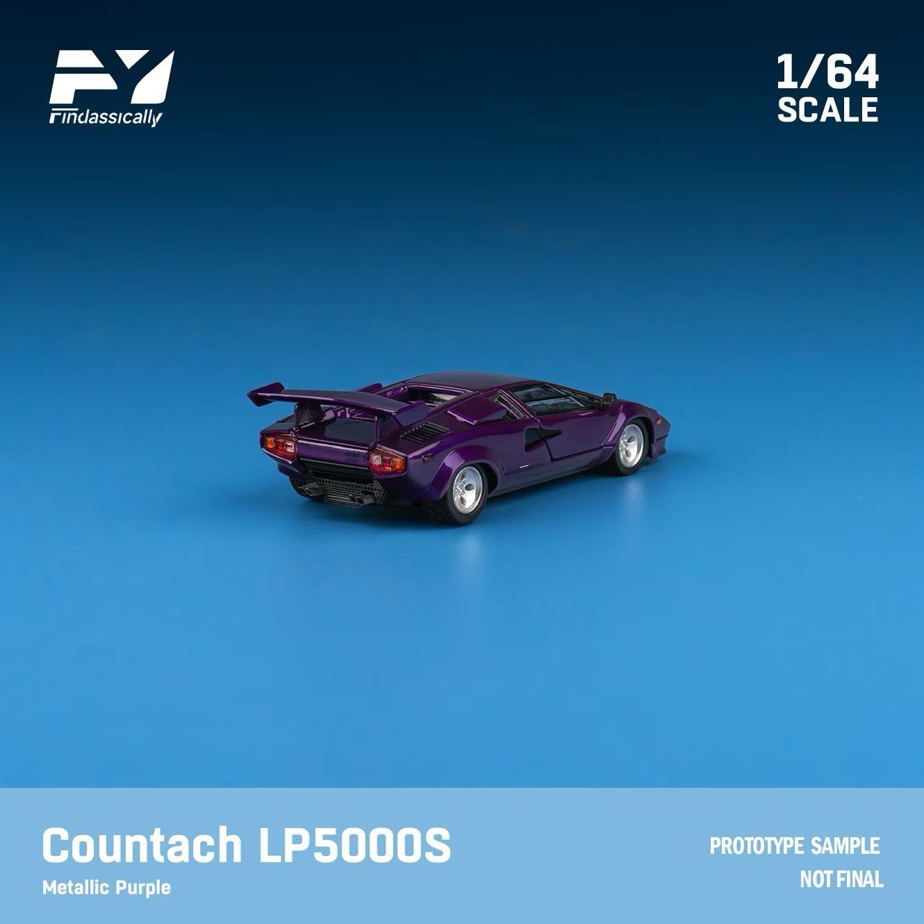 Finclassically 1:64 Lamborghini countach lp5000s (3 colors