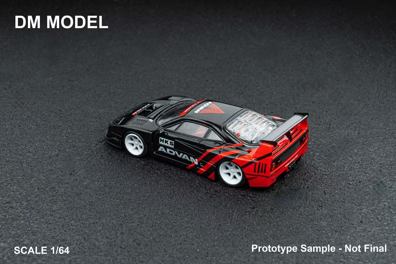 DM Model 1:64 LB F40 Advan – Horizon Diecast