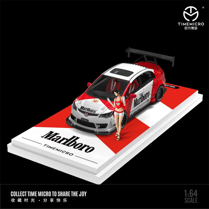 [Preorder] Time Micro 1:64 Honda Civic Monster / Marlboro Livery (4 Versions)