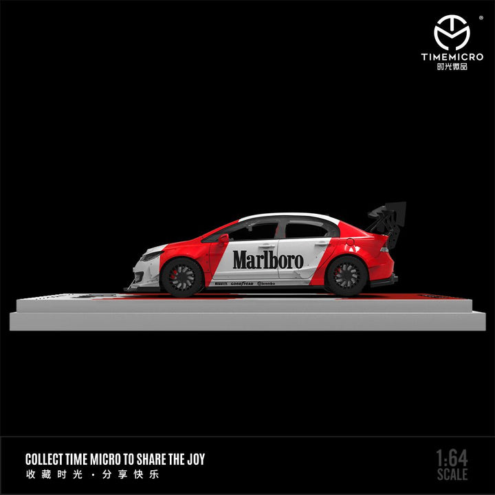 [Preorder] Time Micro 1:64 Honda Civic Monster / Marlboro Livery (4 Versions)