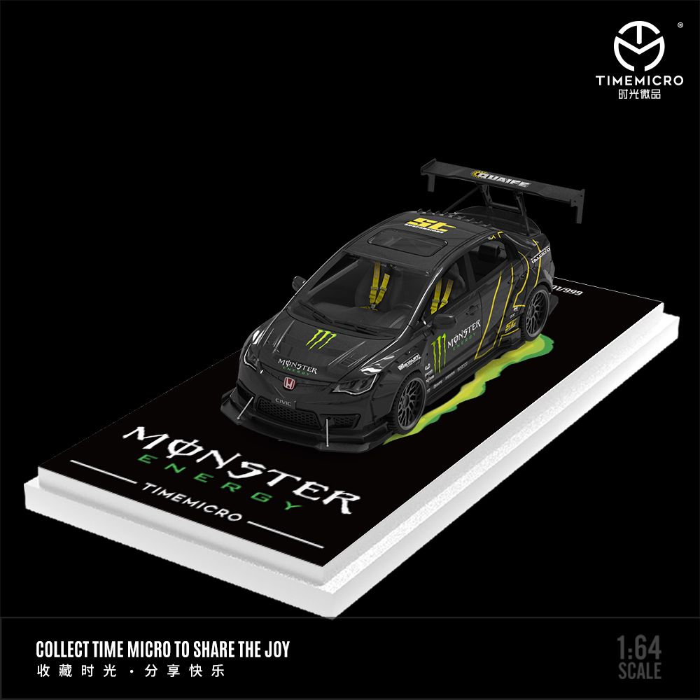 [Preorder] Time Micro 1:64 Honda Civic Monster / Marlboro Livery (4 Versions)