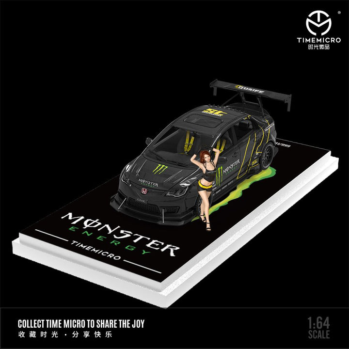 [Preorder] Time Micro 1:64 Honda Civic Monster / Marlboro Livery (4 Versions)