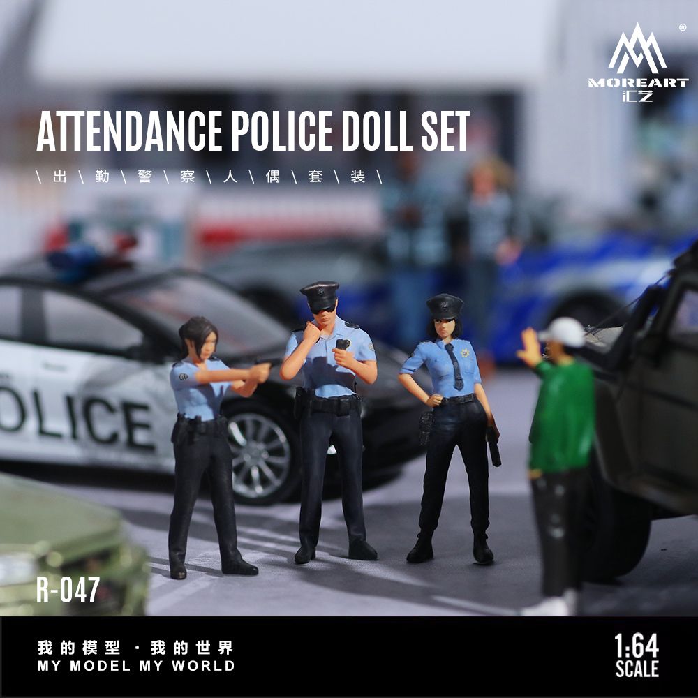 [Preorder] MoreArt 1:64 ATTENDANCE POLICE DOLL SET MO223047