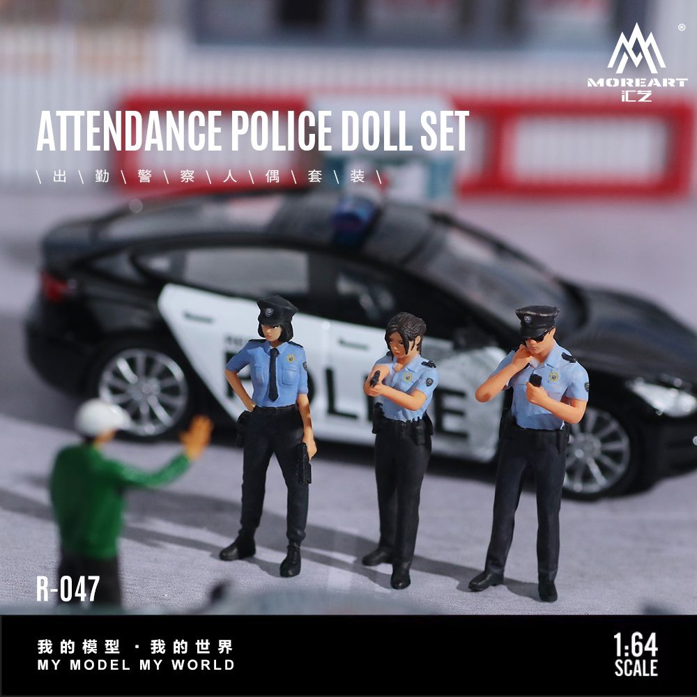 [Preorder] MoreArt 1:64 ATTENDANCE POLICE DOLL SET MO223047