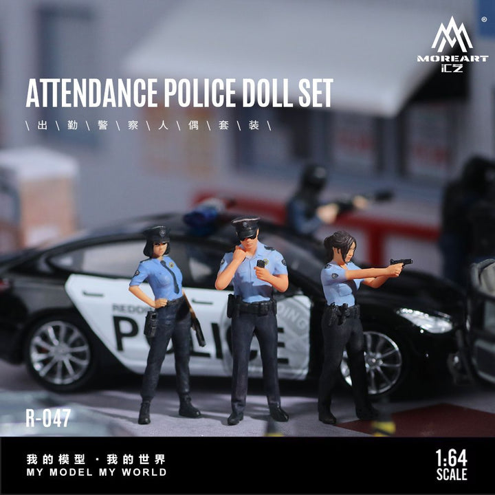 [Preorder] MoreArt 1:64 ATTENDANCE POLICE DOLL SET MO223047