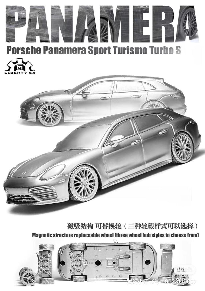 [Preorder] Liberty64 1:64 Porsche Panamera Sport Turismo Turbo S (9 Versions)