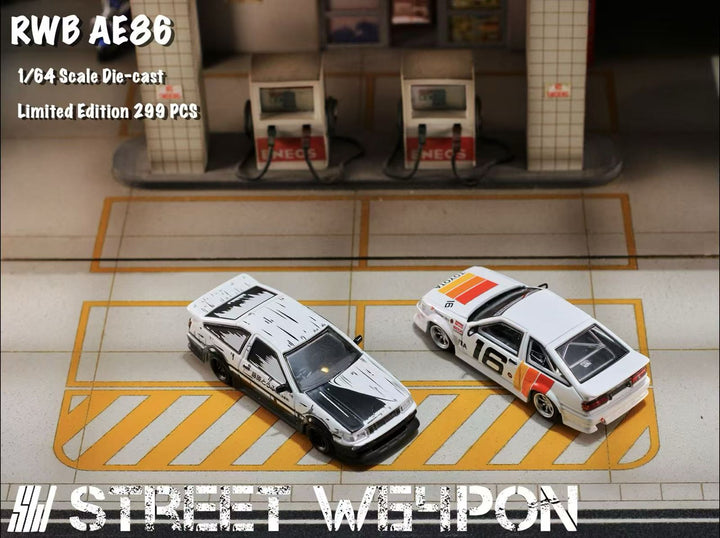 [Preorder] Street Weapon 1:64 Toyota Levin AE86 RWB Wide Body (2 Colors)