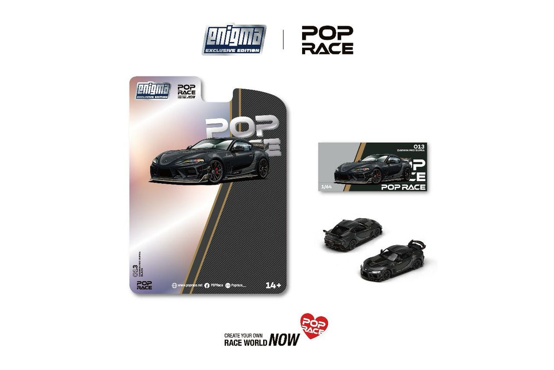 [Preorder] POPRACE 1:64 Toyota DARWIN PRO 66G NWB SUPRA (A90) - MIDNIGHT BLACK PRE0013