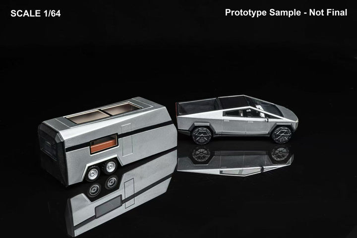 [Preorder] DM Model 1:64 TESLA Pickup Silver (3 Versions)