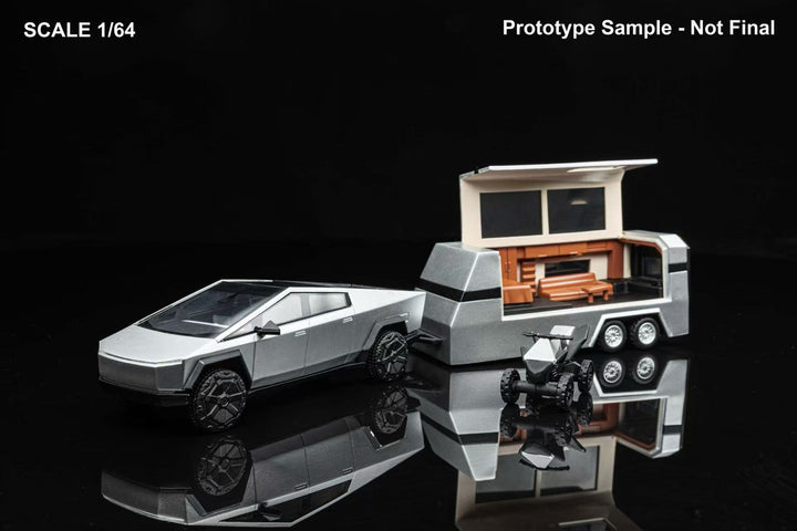 [Preorder] DM Model 1:64 TESLA Pickup Silver (3 Versions)