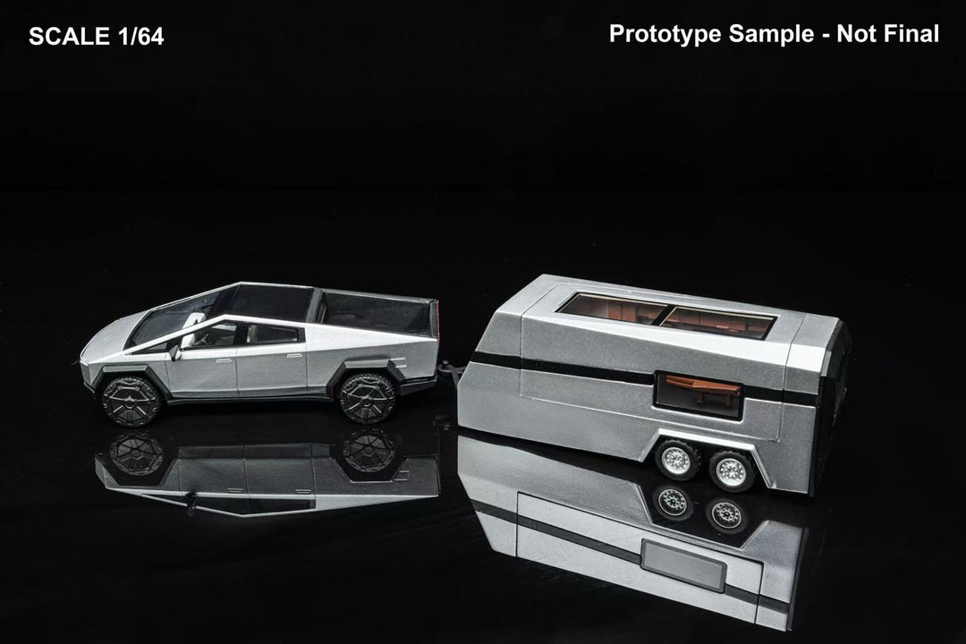 [Preorder] DM Model 1:64 TESLA Pickup Silver (3 Versions)
