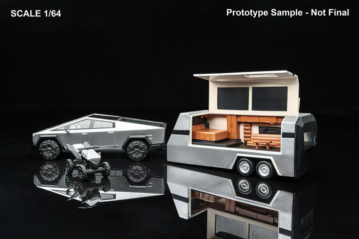 [Preorder] DM Model 1:64 TESLA Pickup Silver (3 Versions)
