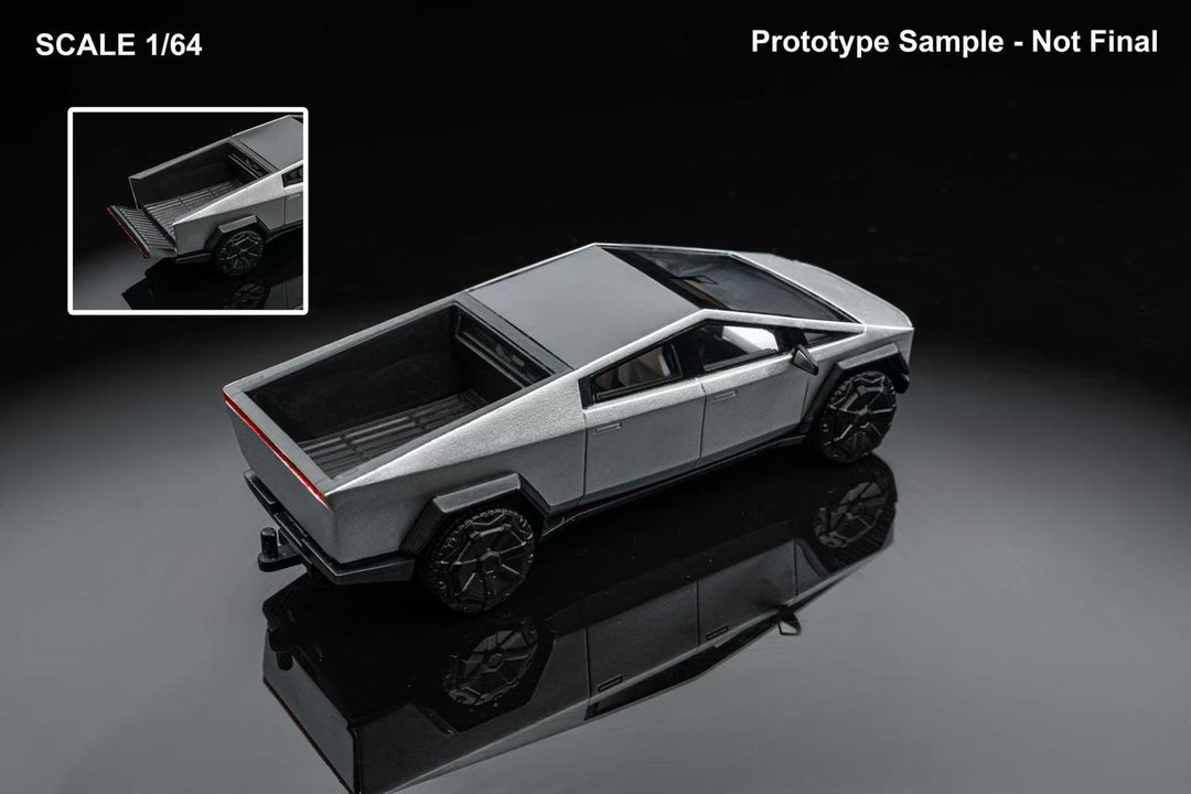 [Preorder] DM Model 1:64 TESLA Pickup Silver (3 Versions)