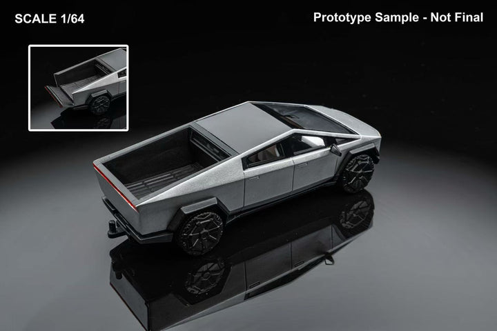 [Preorder] DM Model 1:64 TESLA Pickup Silver (3 Versions)