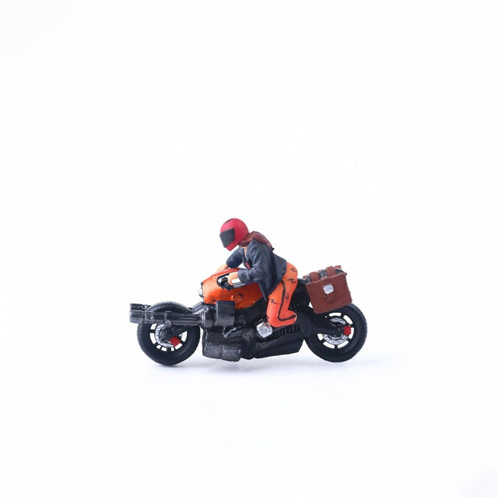 [Preorder] MoreArt 1:64 Bright Orange Machine Gun Motorcycle Pretty Woman MO222144