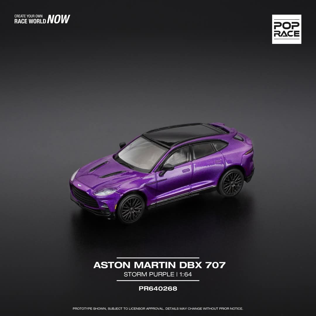 [Preorder] POPRACE 1:64 ASTON MARTIN DBX 707 - STORM PURPLE PR640268