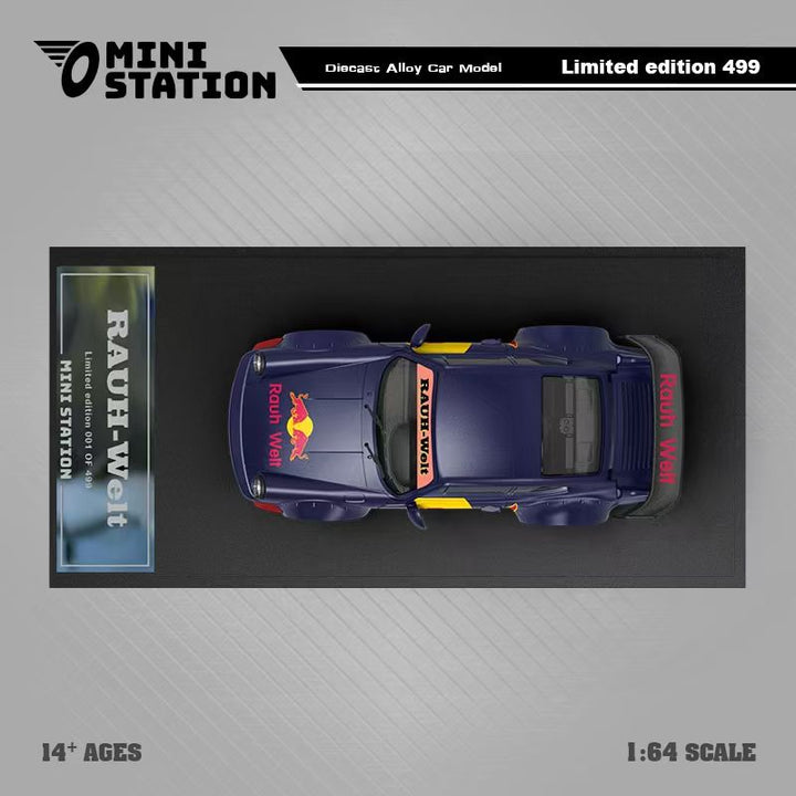 [Preorder] Mini Station 1:64 Porsche RWB 964 #33 Redbull Livery (2 Versions)