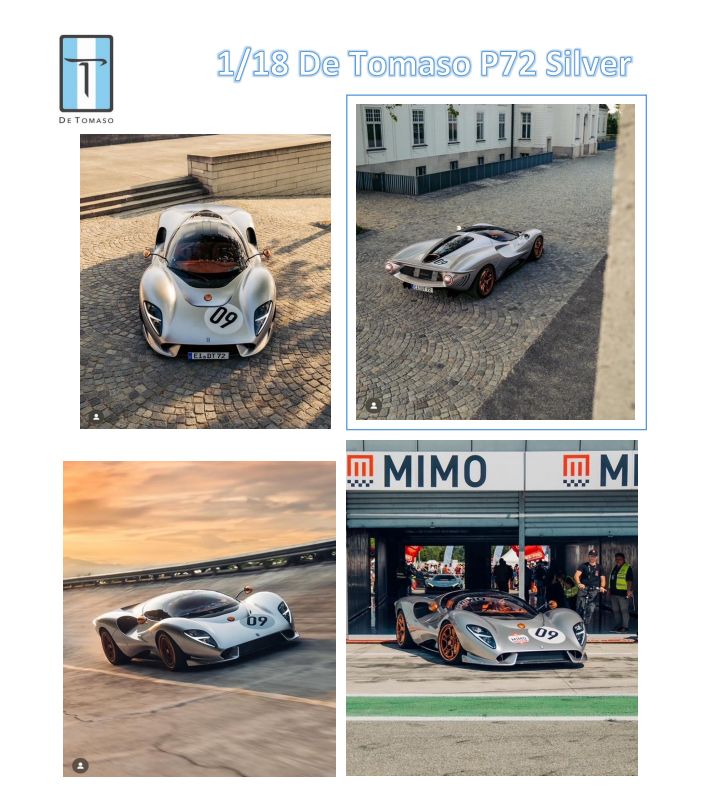 PEAKO 1:18 De Tomaso P72 (4 Colors)