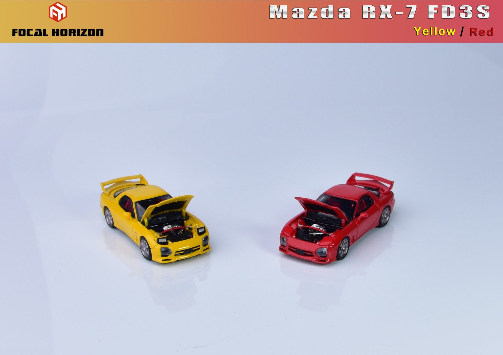 Focal Horizon 1:64 Mazda RX-7 FD3S A Spec (2 Colors) – Horizon Diecast