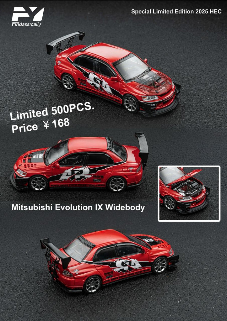 Finclassically 1:64 Mitsubishi Evolution IX Widebody – Horizon Diecast