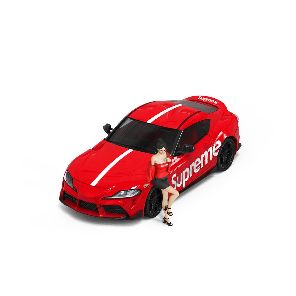 4R-191 ATOZ 1/64 トヨタ Supra A90 JDM レッド