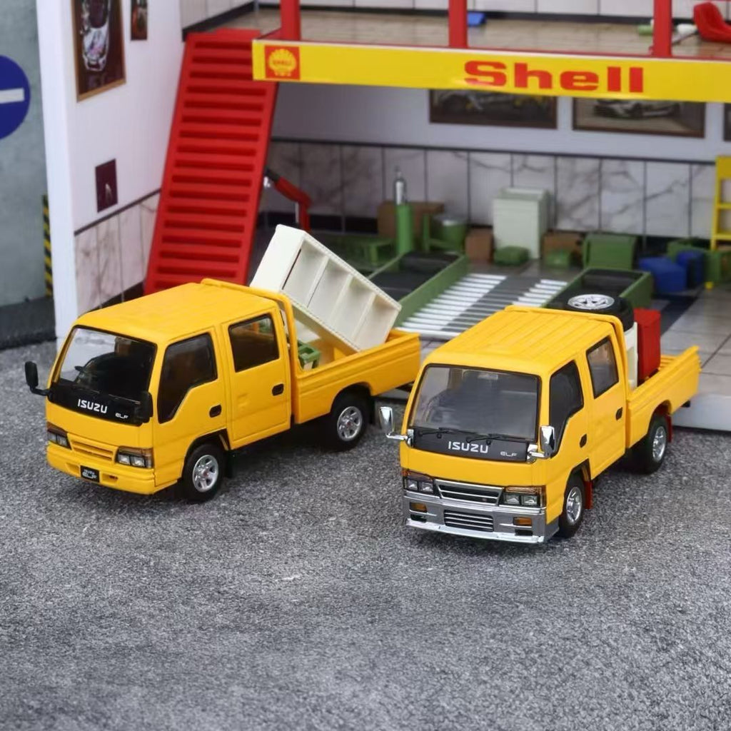 いすゞエルフ レッカー車　1/64 イエロー Amazon.co.jp: いすゞエルフ レッカー車 1/64 イエロー : おもちゃ
