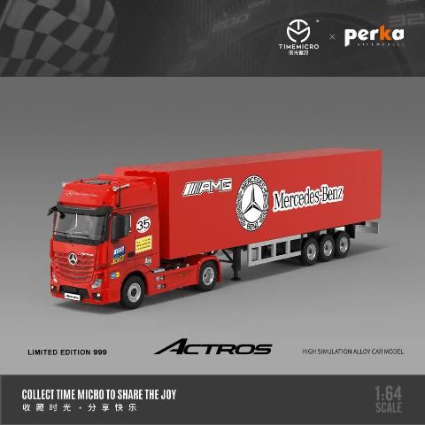 TimeMicro x Perka 1:64 Mercedes-Benz Actors Container Truck TM646704  TM646705