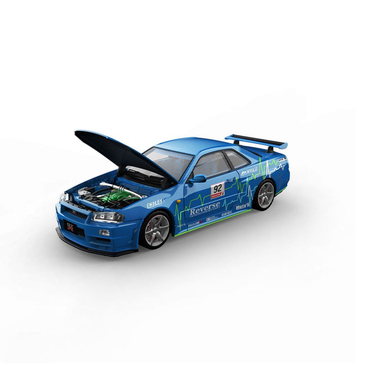 [Preorder] COOL ART 1:64 Nissan Skyline GT-R R34 -Blue (2 variant)