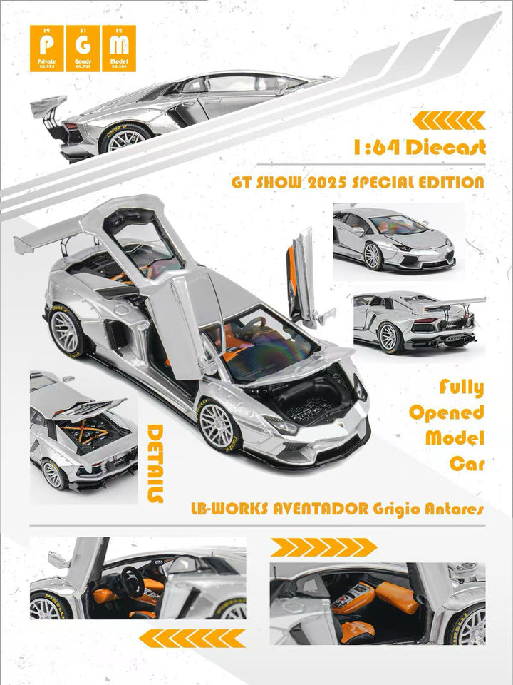 [Preorder] PGM 1:64 LBWK Lamborghini 700 GT Show Limited Edition Luxury Verison